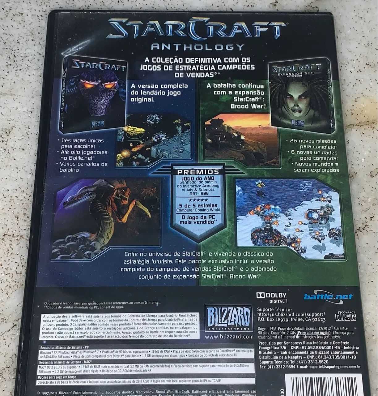 Jogo Star Craft Anthology Blizzard Pc Games Vintage Disco duplo - Foto 4