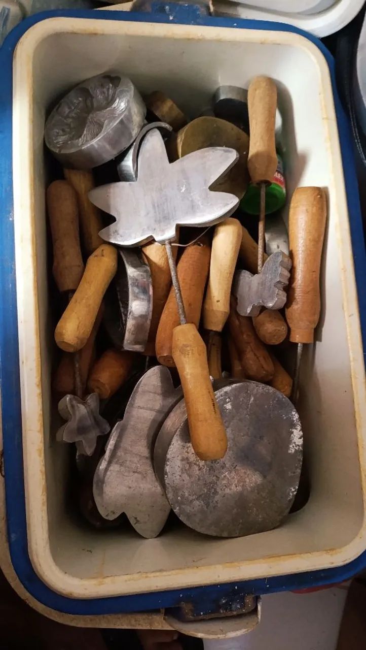 frisadores de bronze e alumínio 32 peças para artesanato - Foto 2