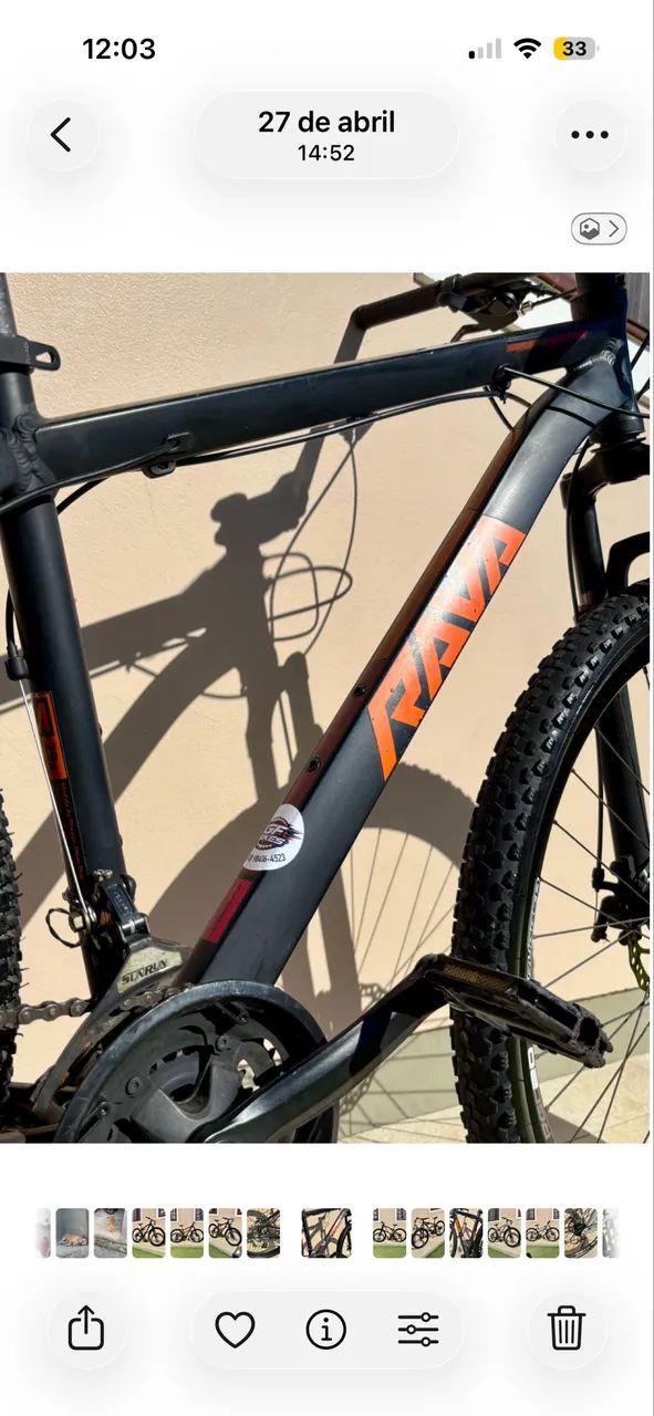 Rava Aro 29 - Pronta para Pedalar - Pneus Novos - Foto 4