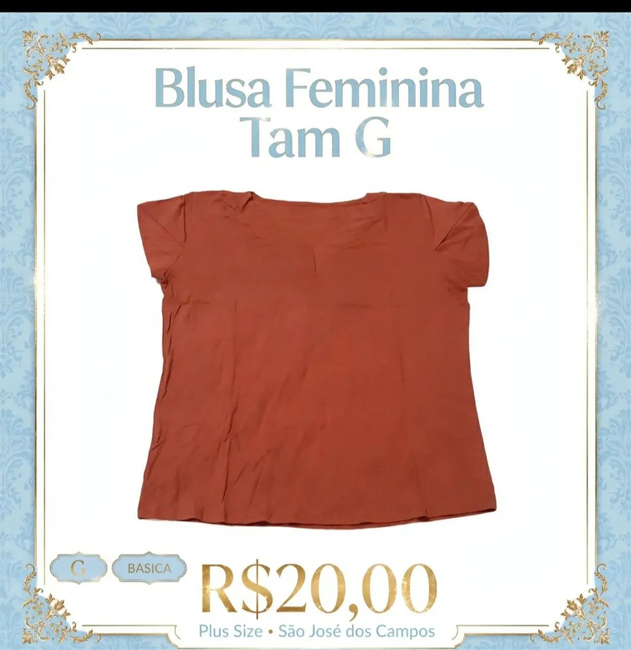 Blusa G nova 