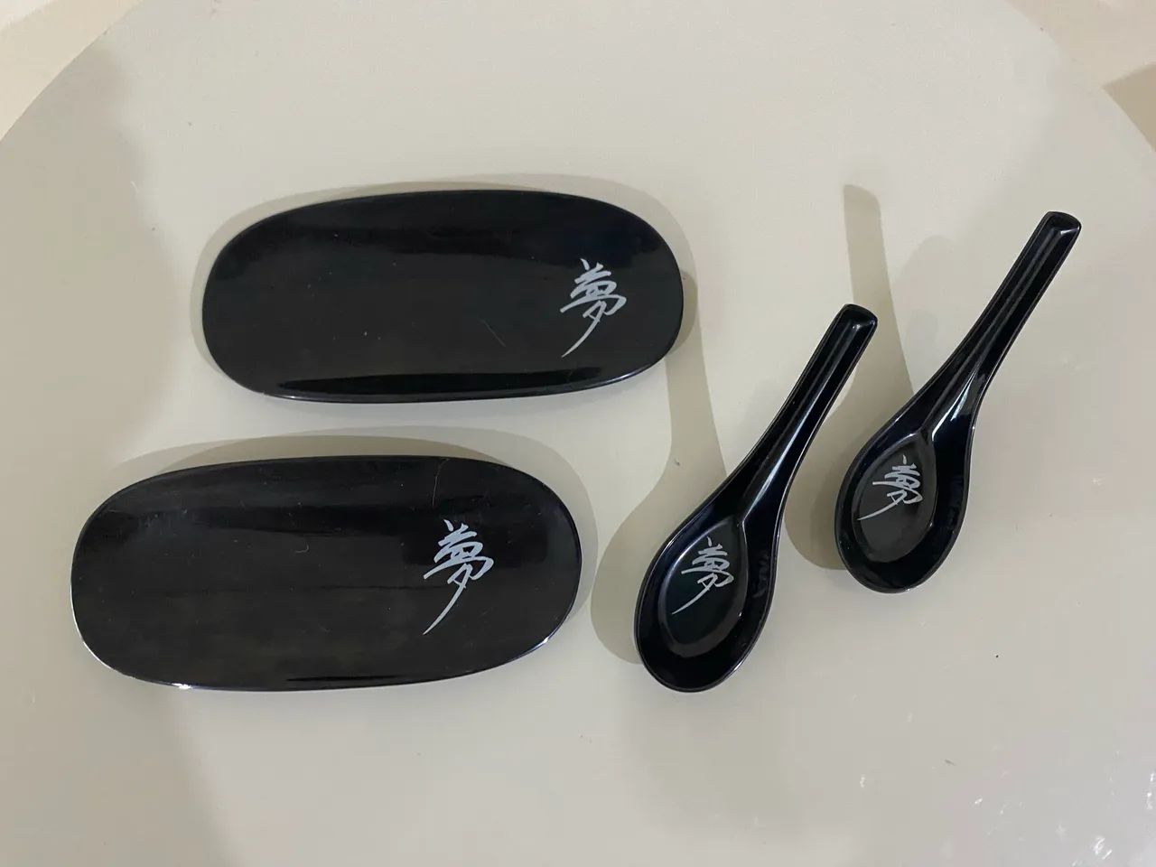 2 bases para hashi + 2 colheres finger food - coleção by kenzo takada - Foto 5