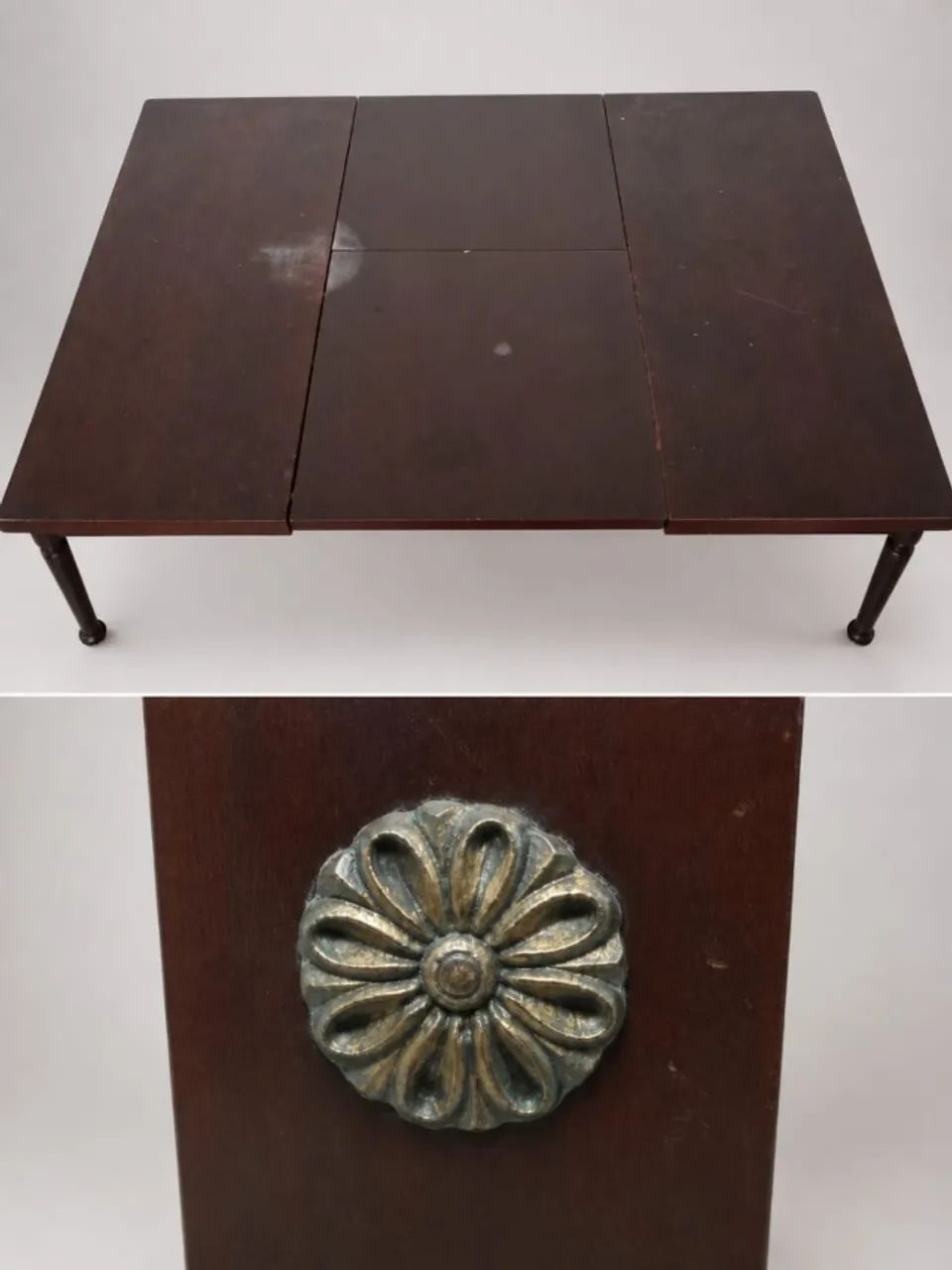 Mesa elástica em madeira estilo colonial usada e conservada  - Foto 2