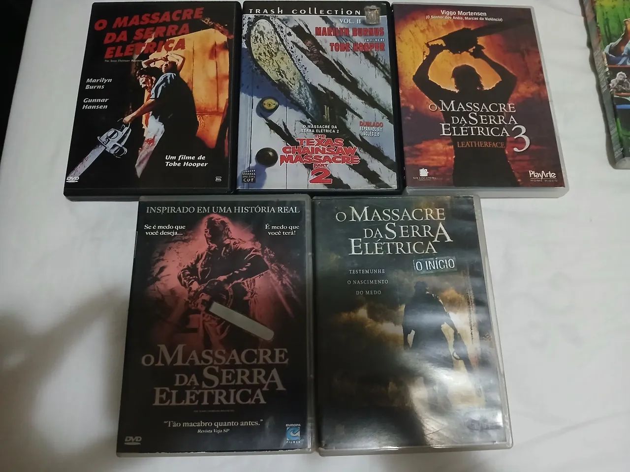 Dvd coleçao massacre da serra eletrica ler descriçao