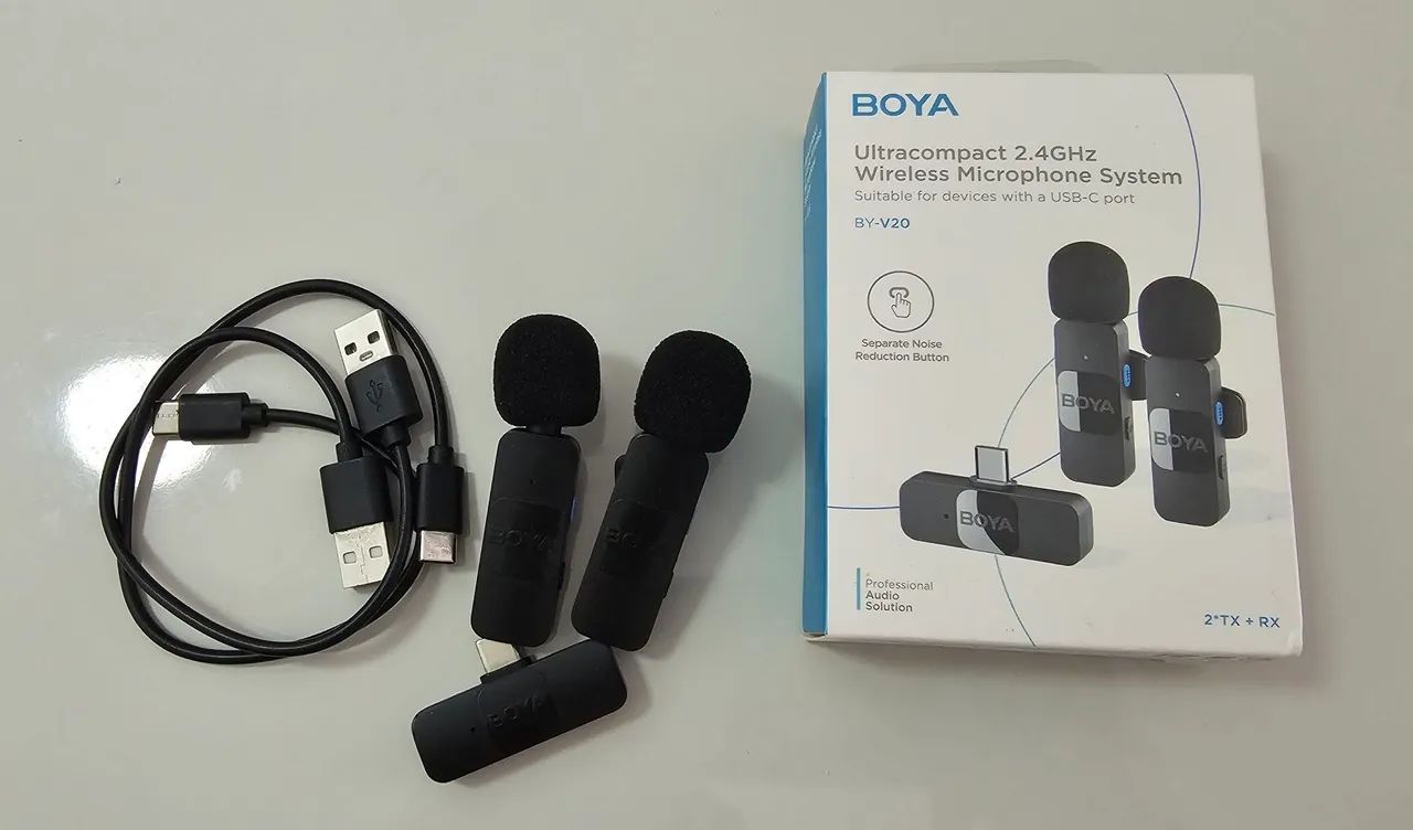 Microfone Lapela duplo BOYA - Foto 2
