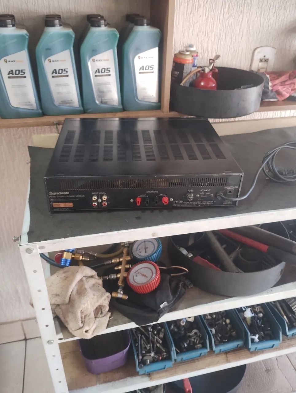 Potencia gradiente modelo pm80 funcionando certinho 