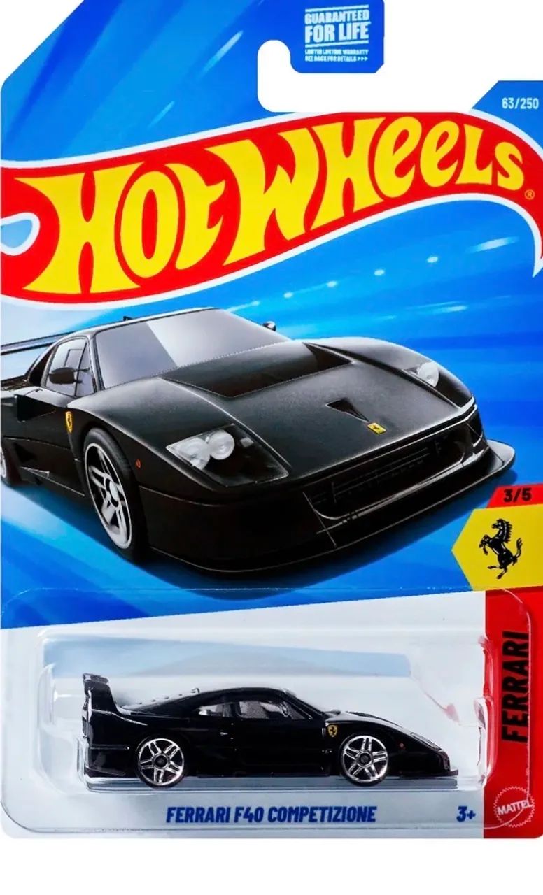 Ferrari F40 preta hot wheels 2026 - Foto 3