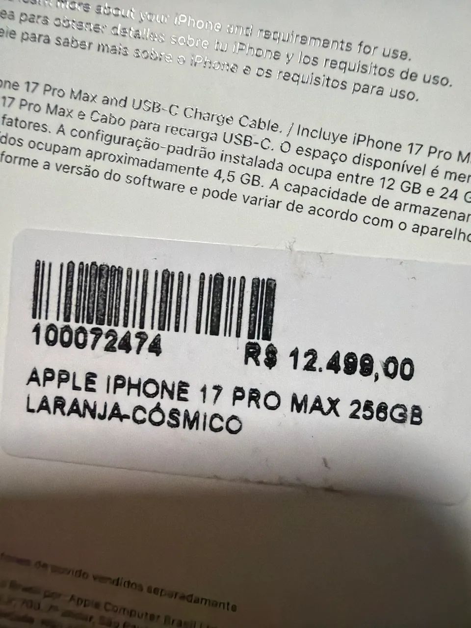 iPhone17 pro max 258g - Foto 2