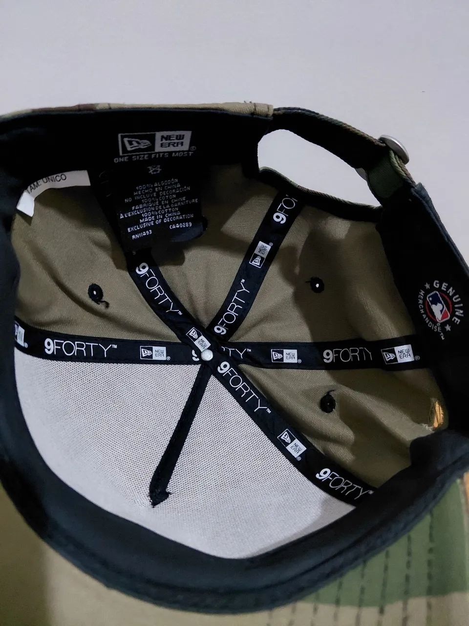 Boné New Era 9FORTY A-Frame Yankees Camuflado Original - Novo - Foto 4