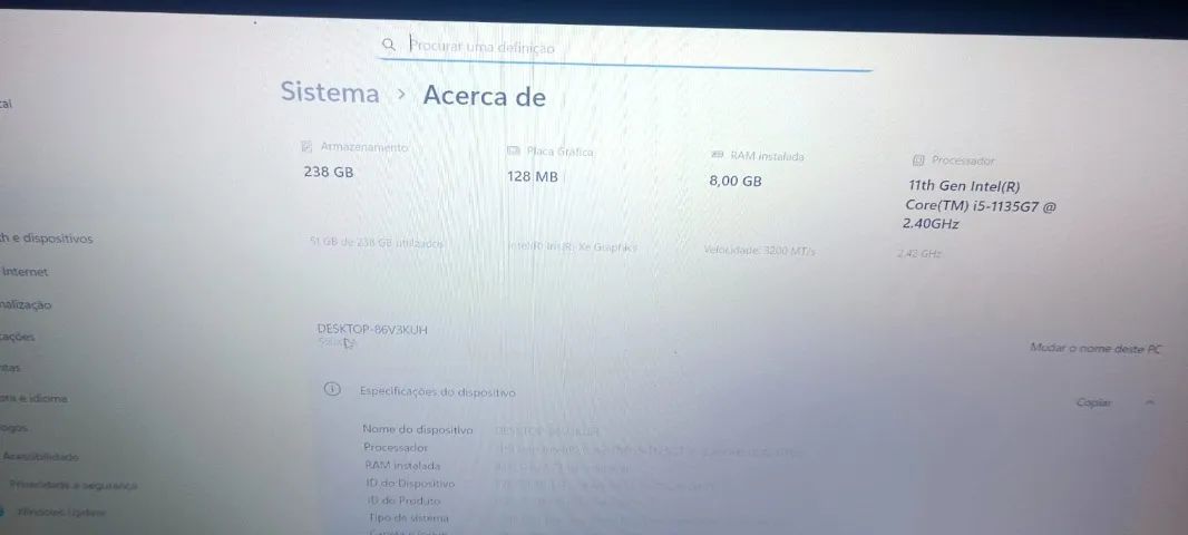 Notebook Samsung i5 de 11° geração - Foto 4
