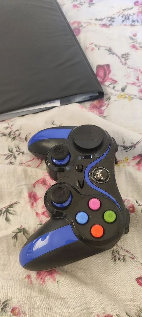 Controle vídeo game e celular 