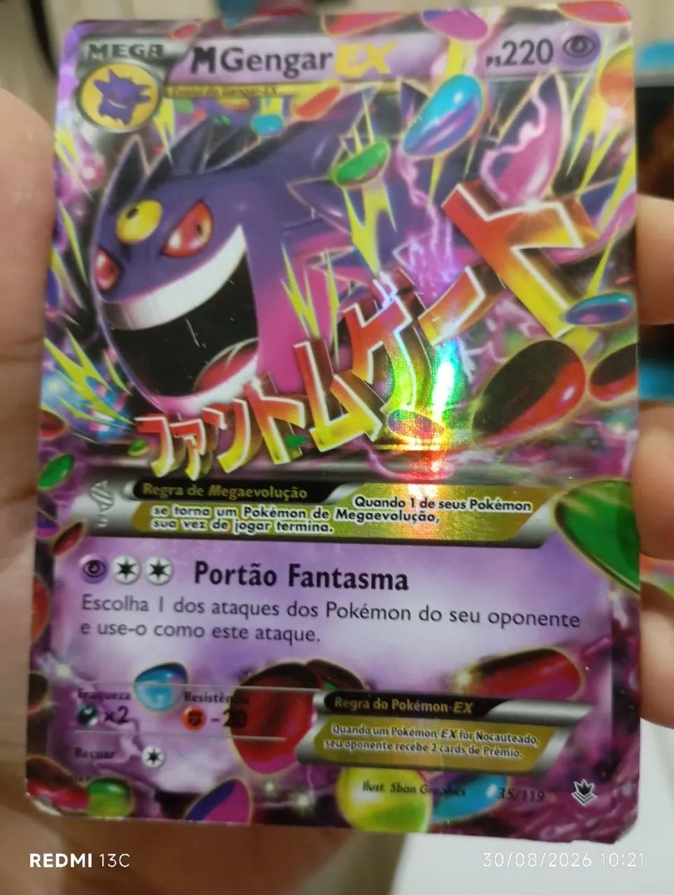 Carta de pokémon MGengaEX - Foto 5