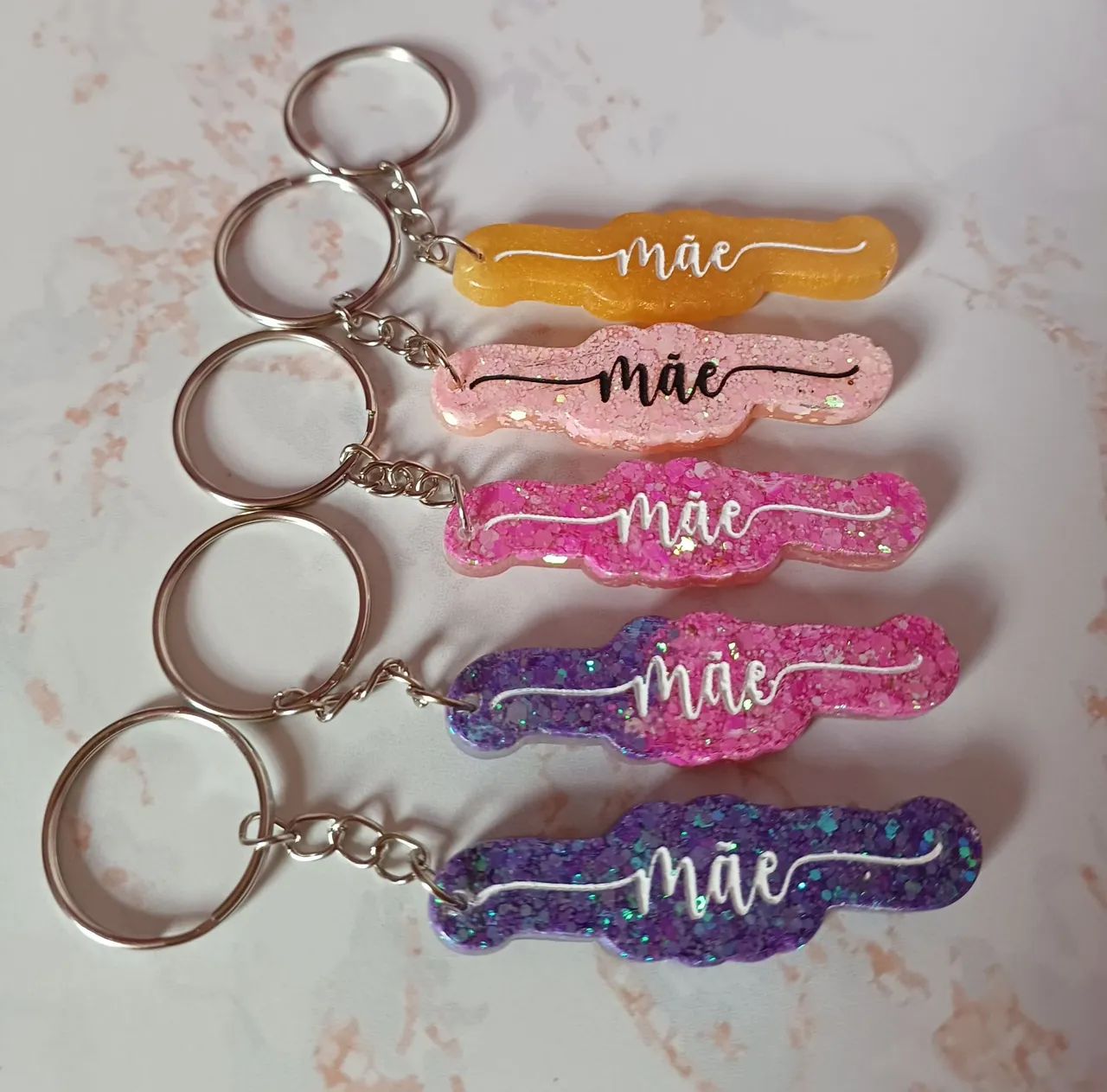 Kit 5 Chaveiros Mãe - Foto 4