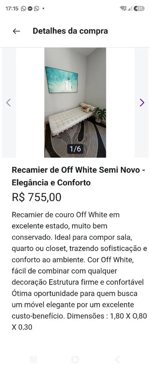 Recamier em courino diva - Foto 3
