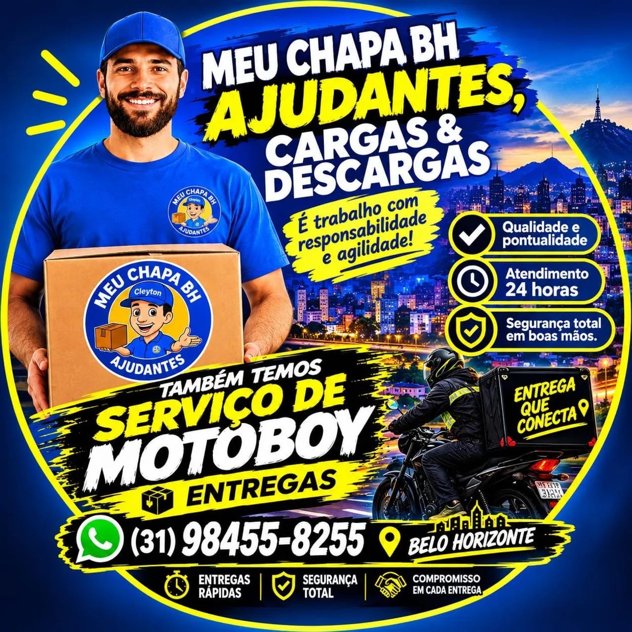Chapa ajudantes de carga e descarga mudança  - Foto 2