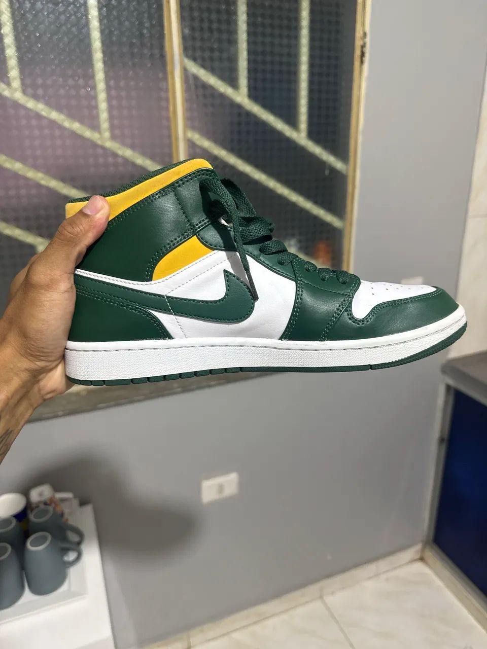 Jordan 1 Mid Sonic Green 41 - Foto 2