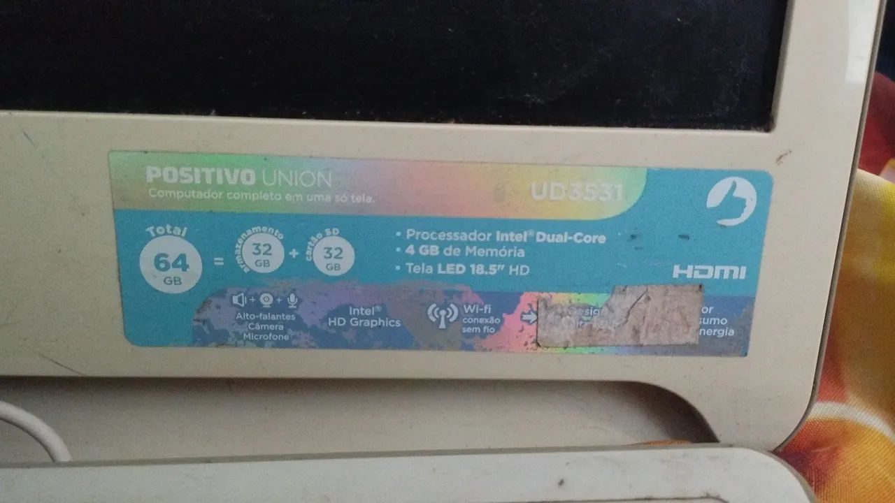 PC Positivo Union / all in one /COM DEFEITO - Foto 3