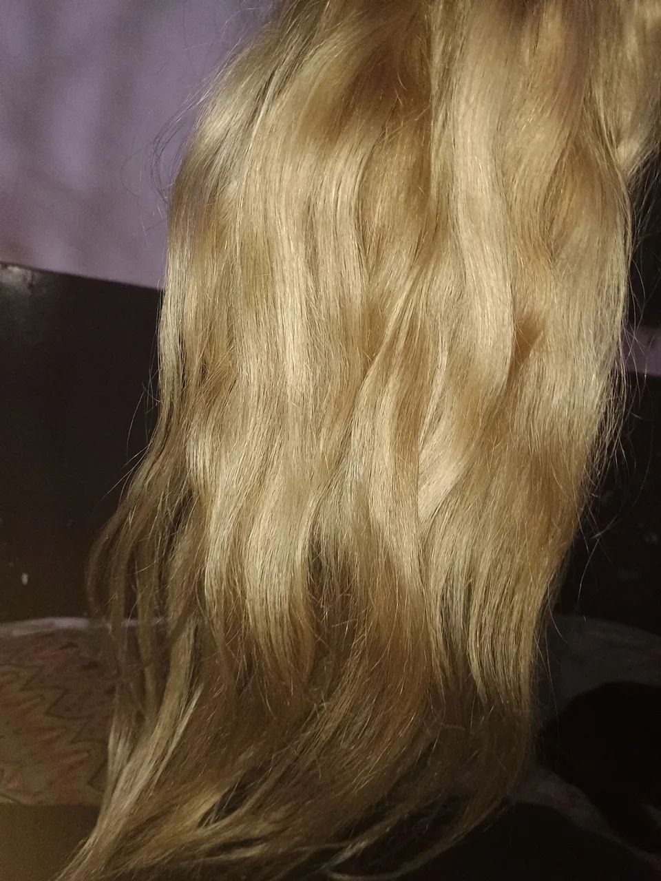 Cabelo loiro claríssimo brasileiro 60cm - Foto 3