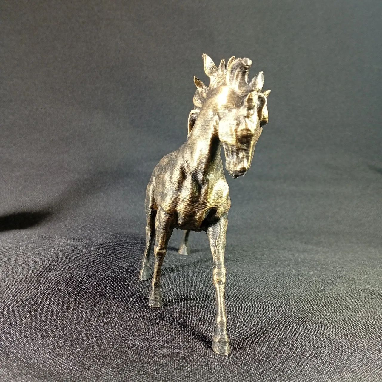 Cavalo Dourado Corcel Dourado decoração - Foto 5