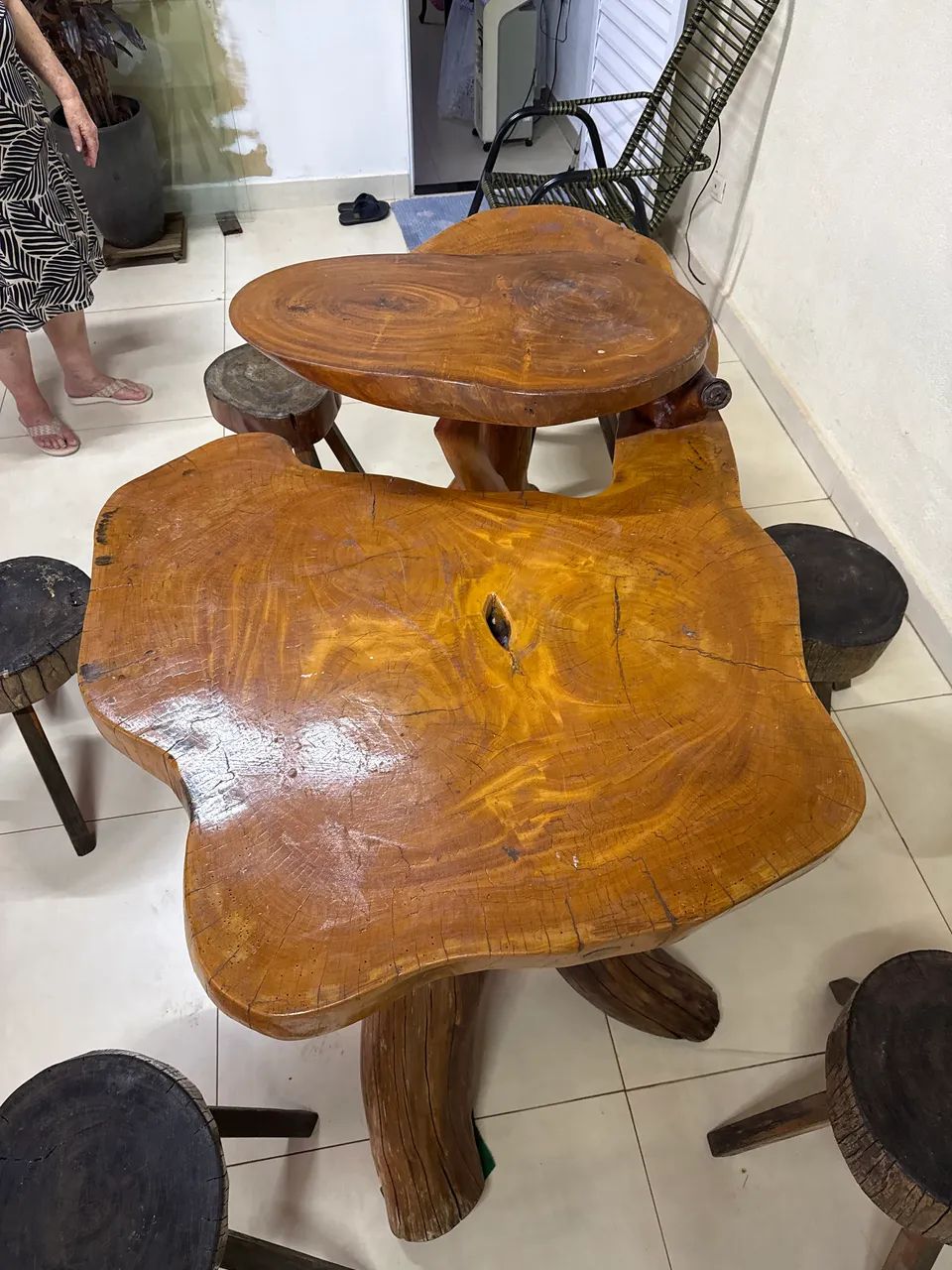 Mesa de Madeira Rústica 