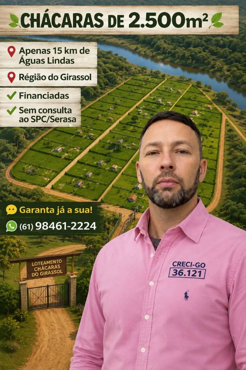Chácara com entrada no boleto girassol Go  - Foto 2