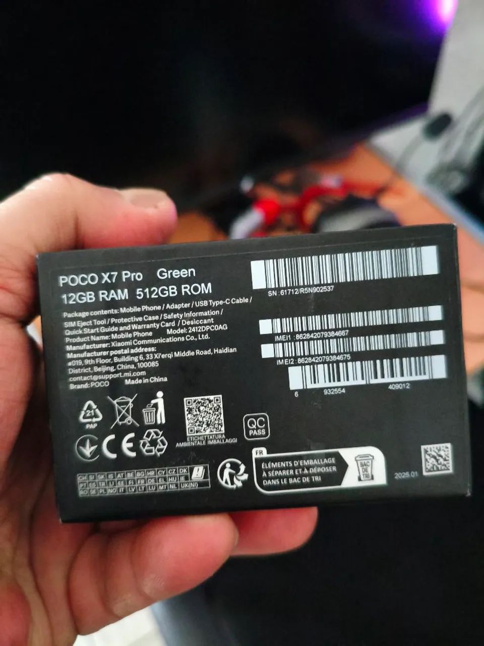 X7 pro 12 ram 512 GB para sair logo/zerado 