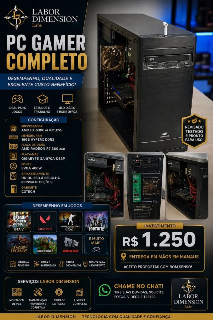 PC Gigabyte DSP3 6 Núcleos