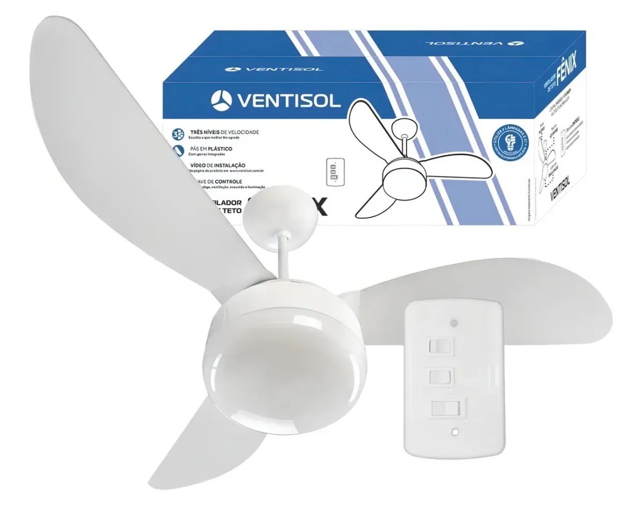 02 ventiladores de TETO - Foto 2