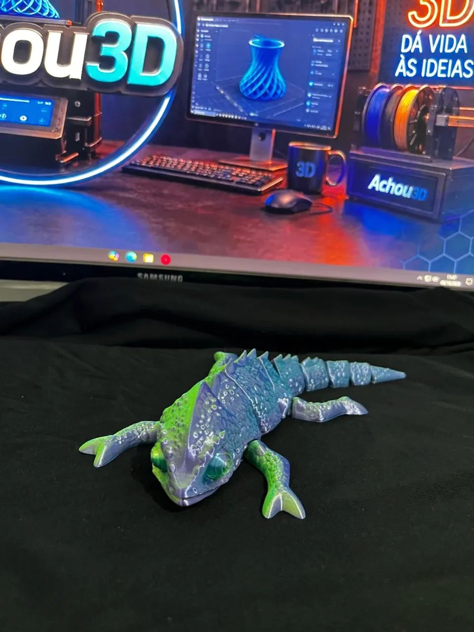 dragão e camaleão 3d - Foto 4