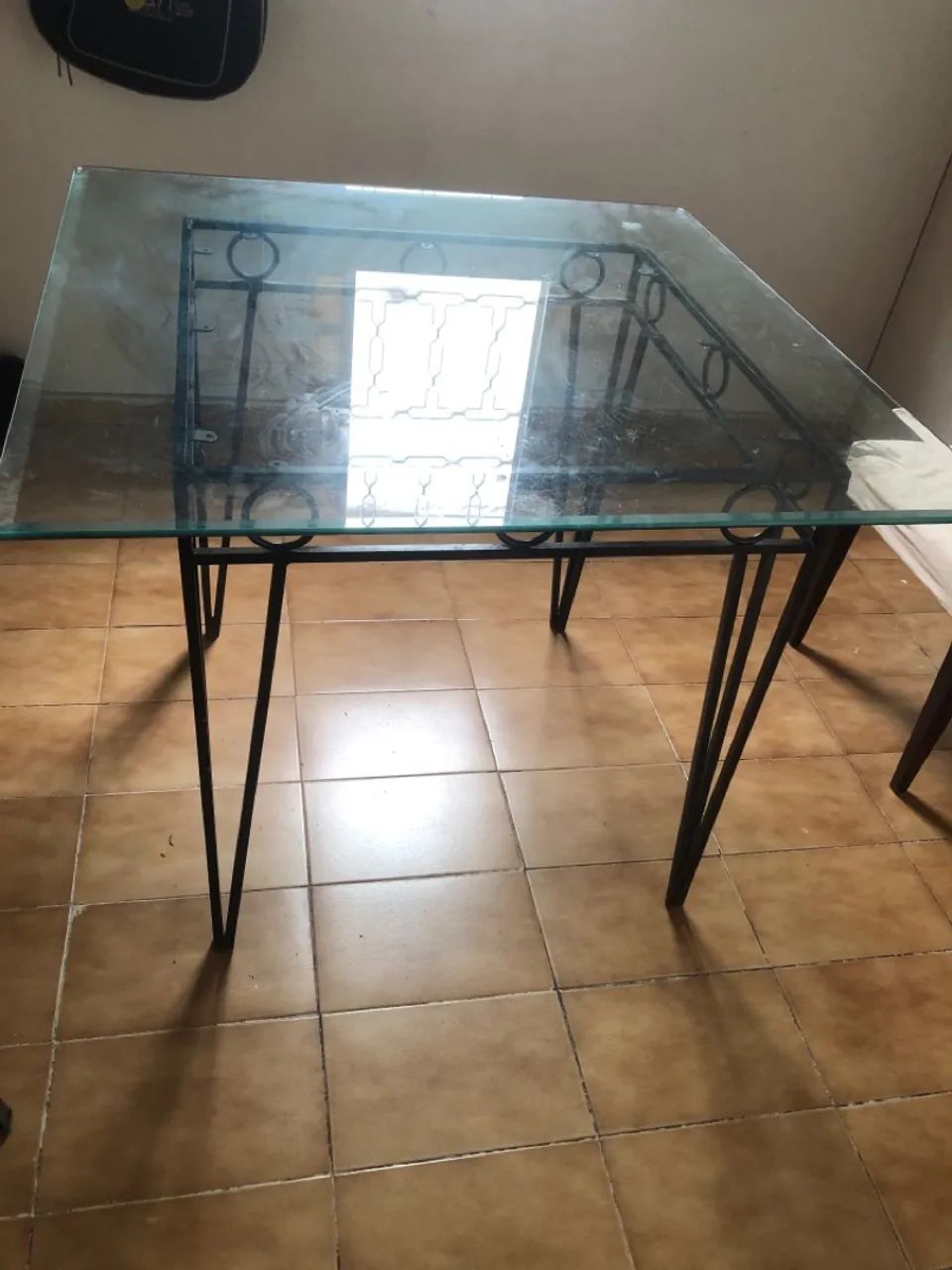 Mesa quadrada de vidro transparente  - Foto 5