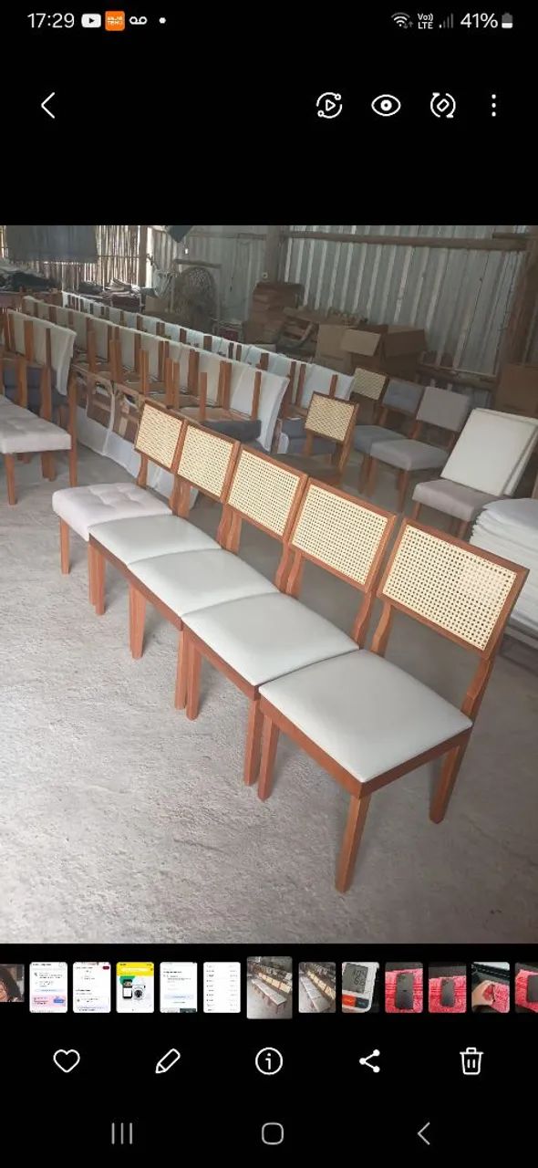 Cadeiras de jantar 3 últimas peças 
