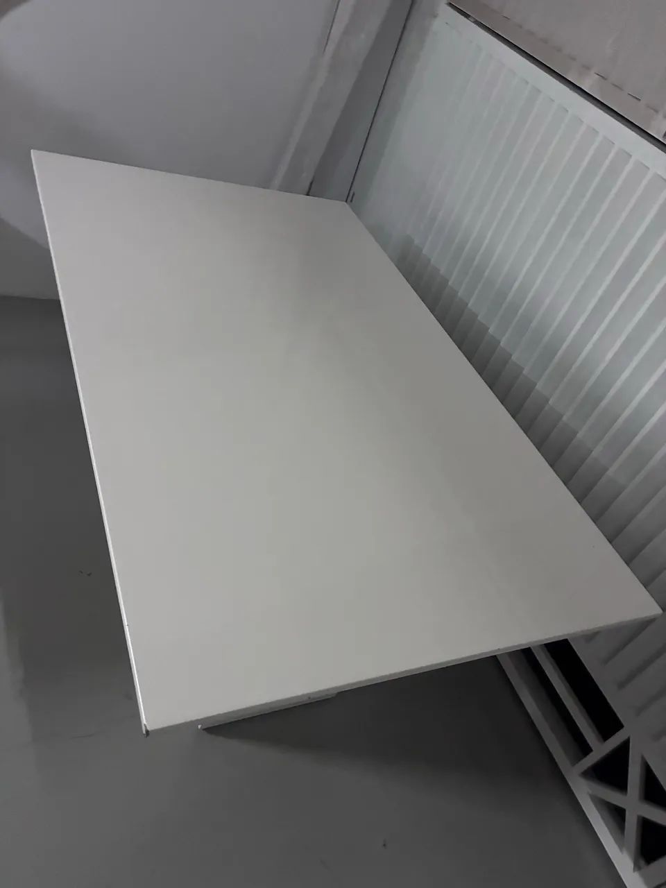 Mesa de Jantar Branca Resinada (Retangular) - Foto 3