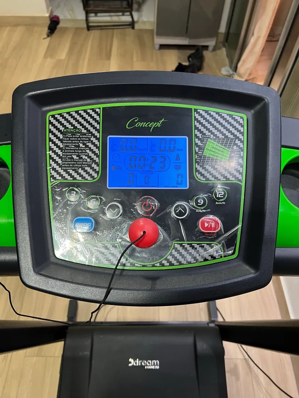 Esteira elétrica Dream Fitness Ergométrica Concept 2.5 cor preto - Foto 5