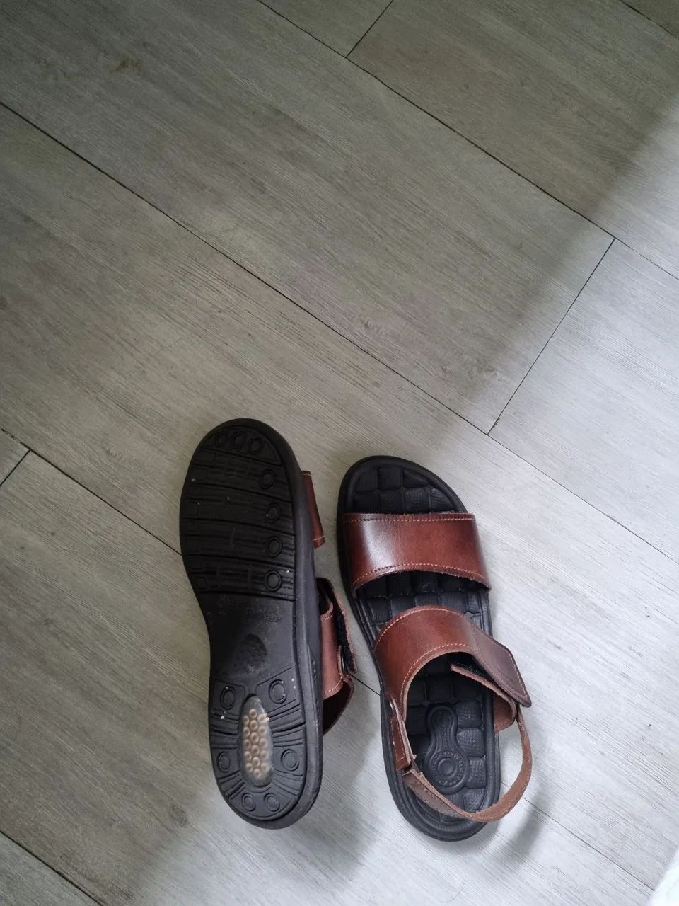 Sandália masculina couro - Foto 2