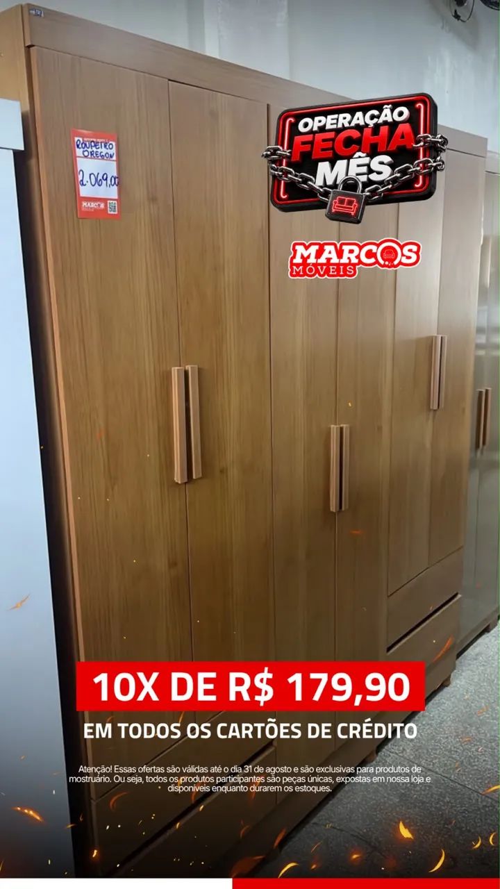 Guarda roupa de casal Dinamarca 