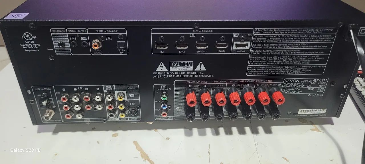 Receiver denon avr 1911 7.1 canais - Aparelhos de Som - Riacho