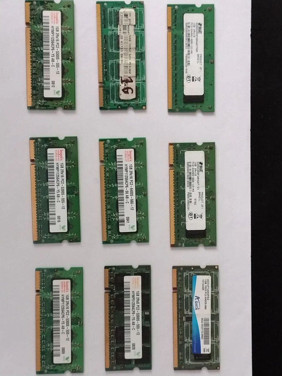 Lote memória DDR2.