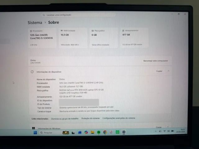 Notebook Lenovo i5 novo - Foto 2