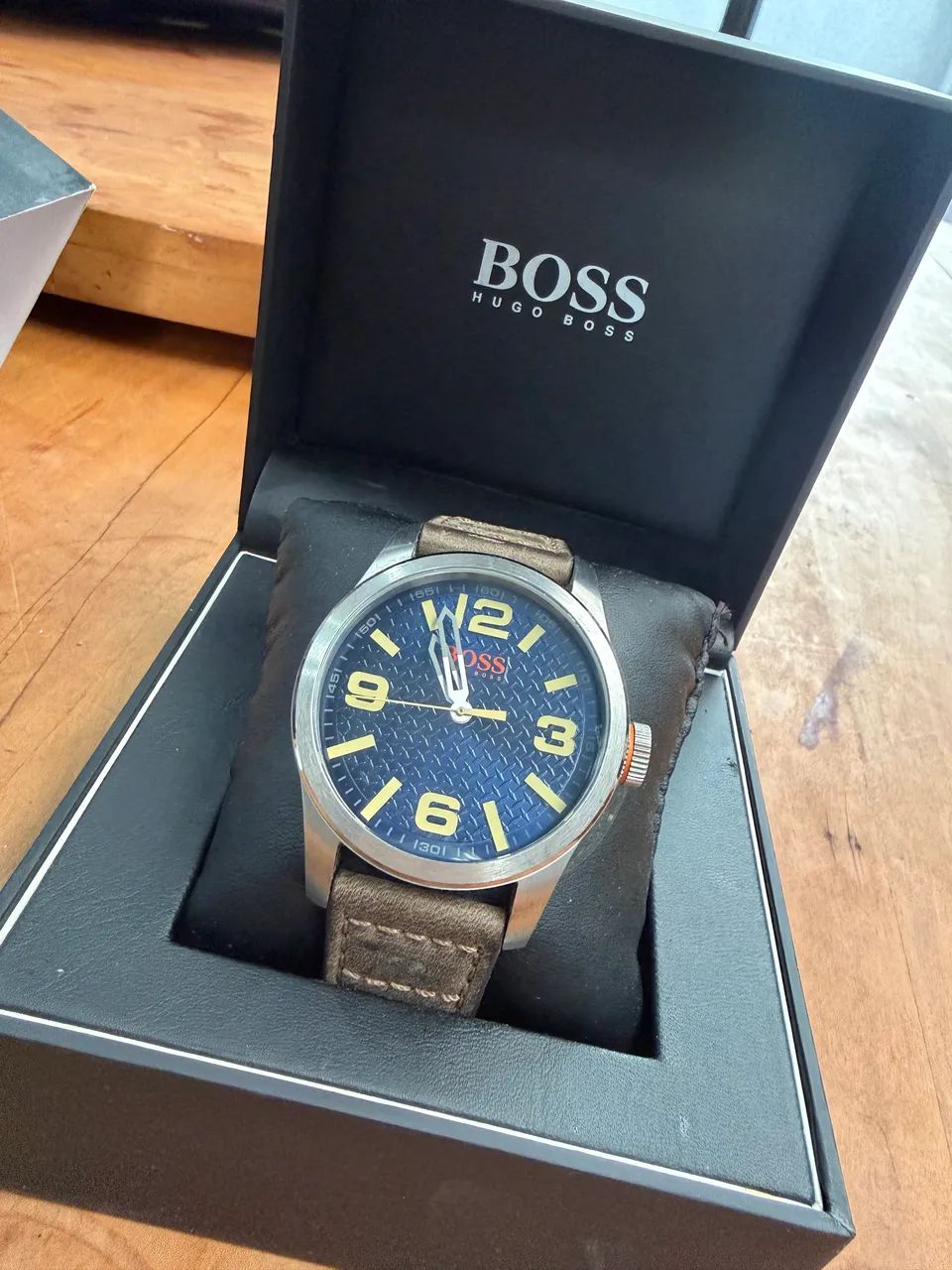 Relógio Hugo Boss Couro Orange  - Foto 4