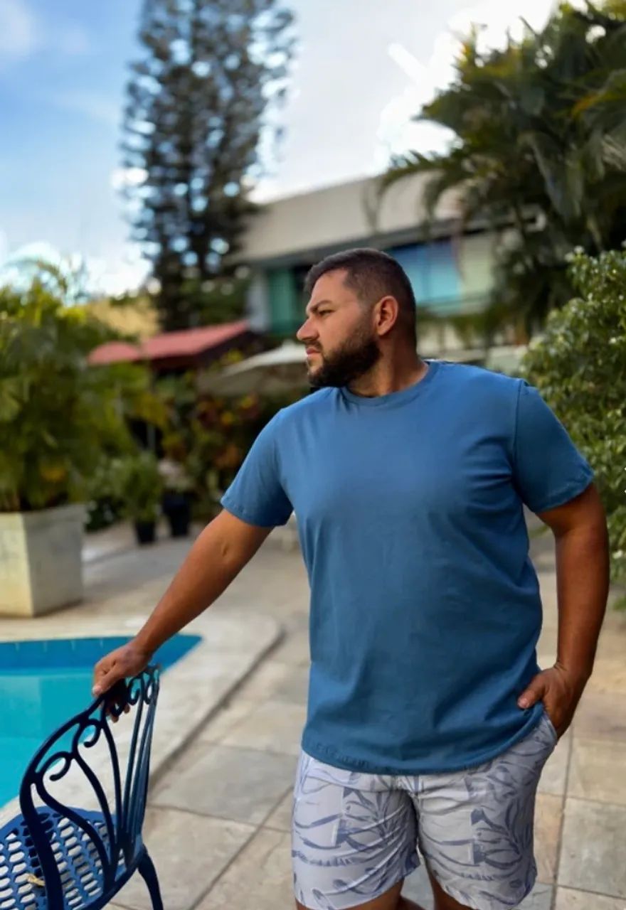 Camisa algodão plus size masculina  - Foto 3