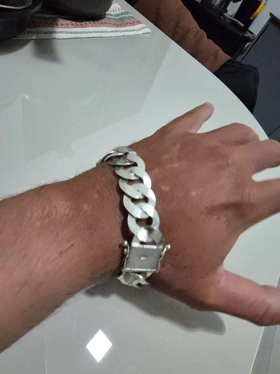 Pulseira prata 925 maciça  - Foto 5
