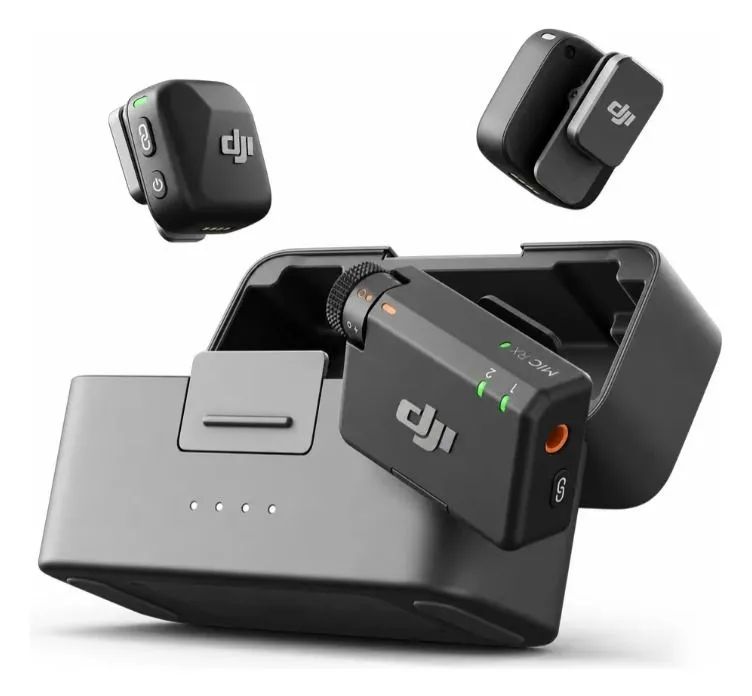 Microfone Dji Mini Kit Novo LACRADO na Caixa