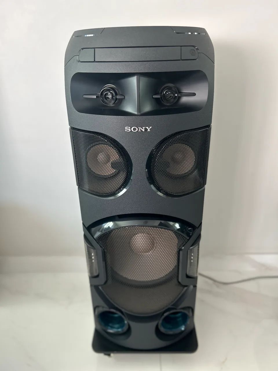 Caixa de som Sony MHC V72 torre com CD e DVD
