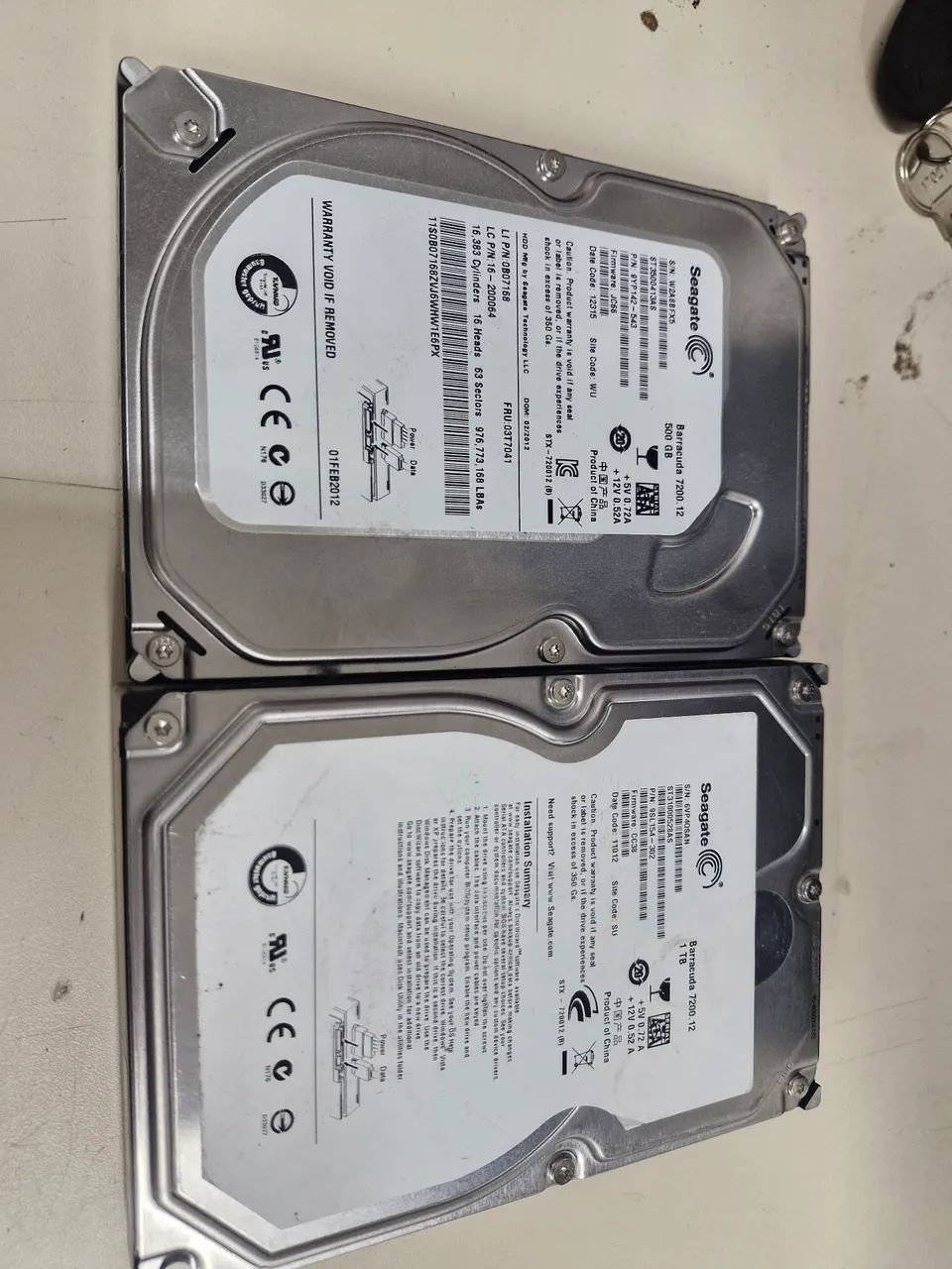 2 Hd seagate barracuda 1.5tb