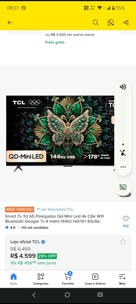 Tv 65 Tcl 
