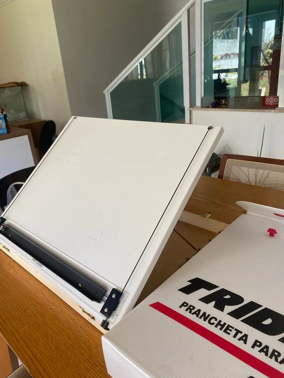 Prancheta portátil trident A3 com régua paralela