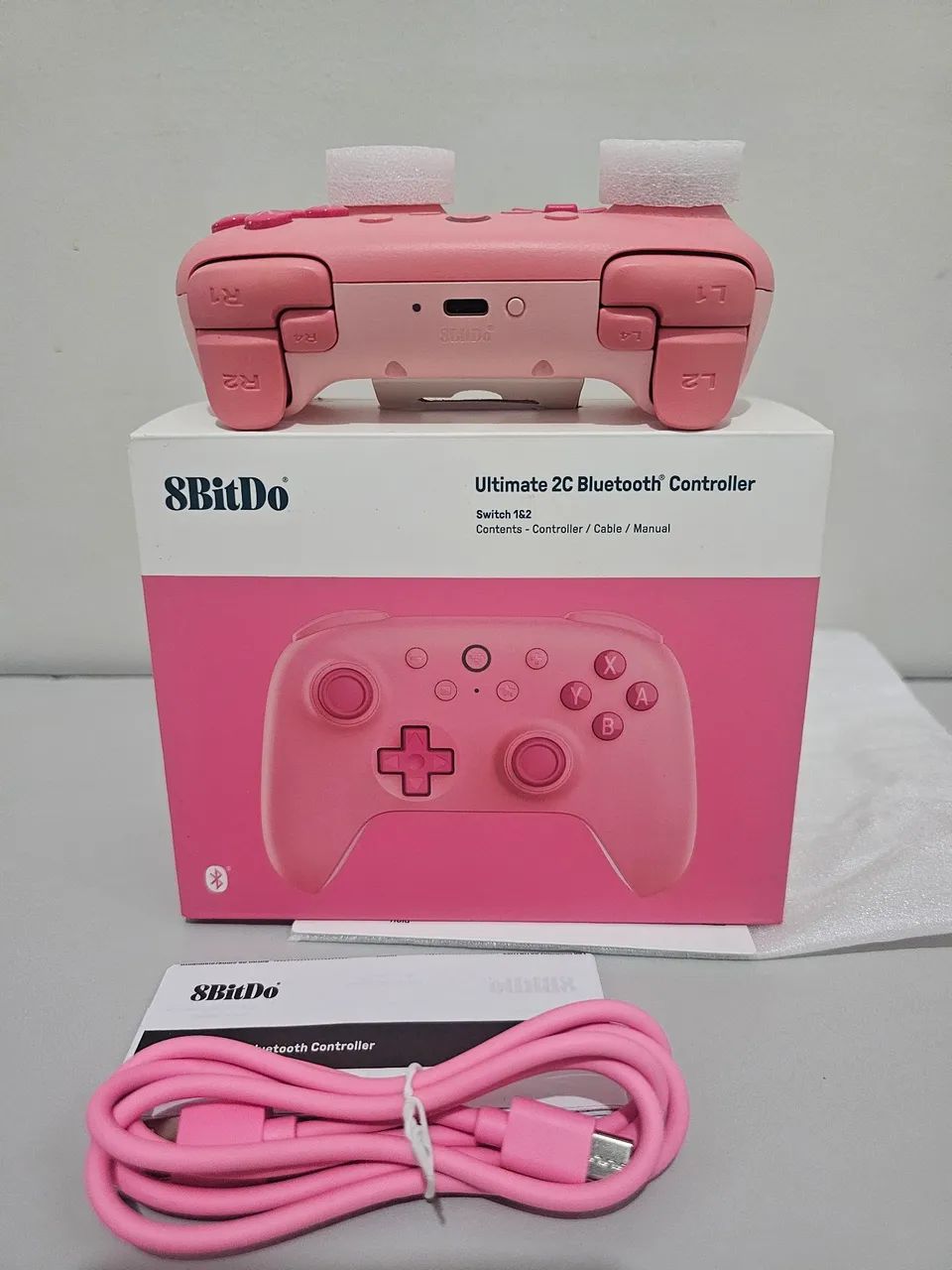 Controle 8BitDo Ultimate 2C Bluetooth - Rosa - Foto 2
