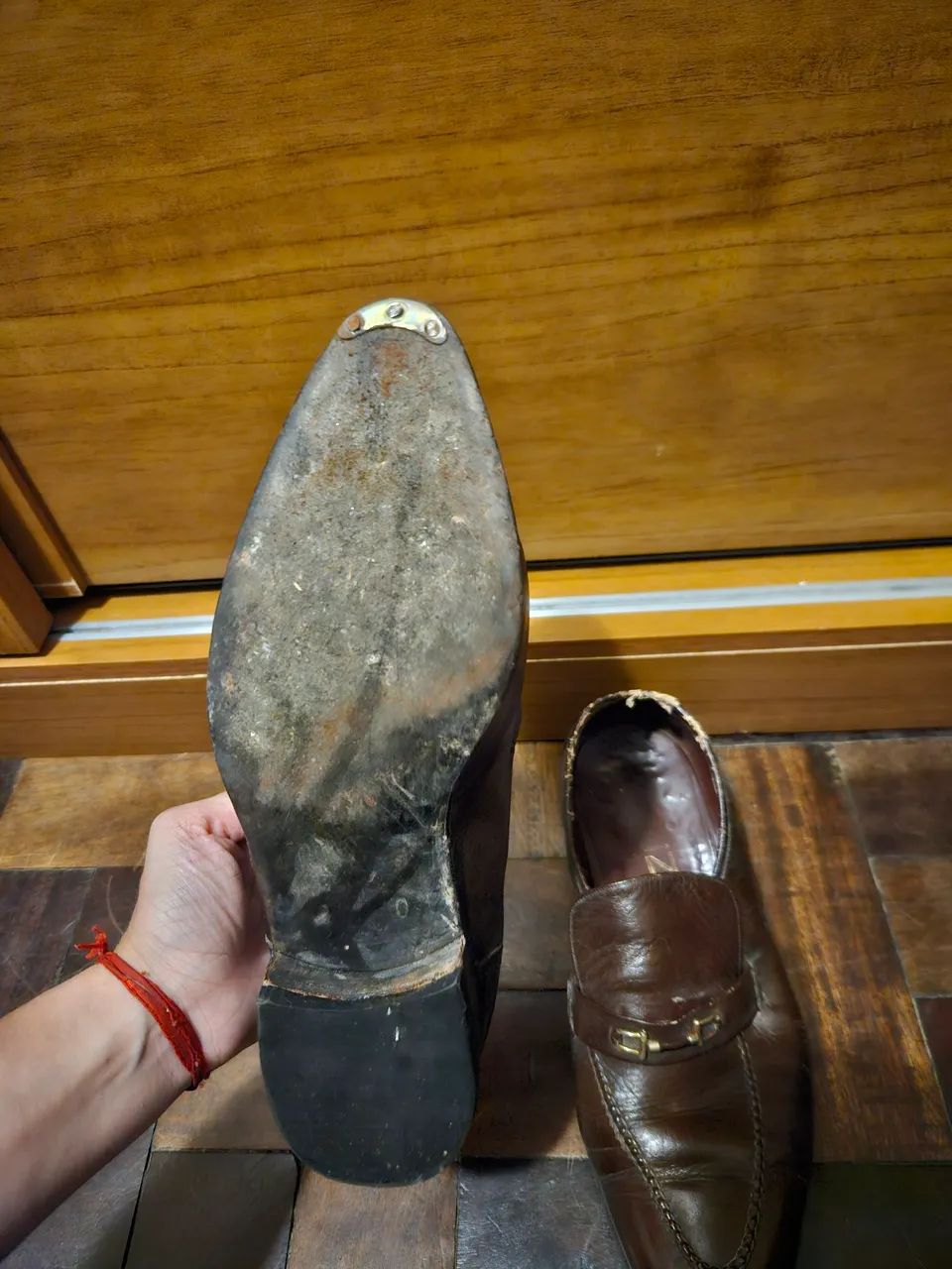 Sapato de couro marrom  - Foto 3
