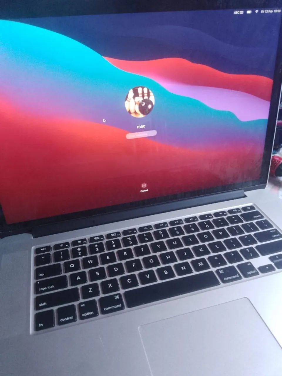 macbook pro a1398 16ram ssd 500