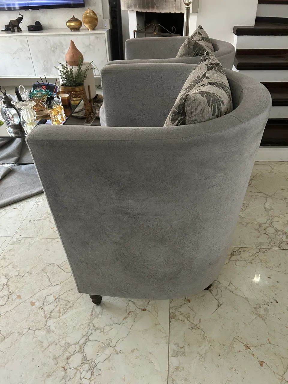 Lindas poltronas suede  - Foto 3