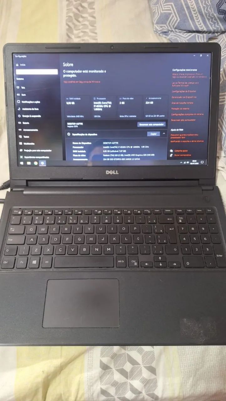 Notebook Dell Inspiron 3576 - i7 8550U, RAM 8GB, SSD 240GB - Foto 2